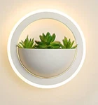Jeenkae Modern Round Led Wall Sconce White Moon Shaped 9W 4000K. Fixed Price $39.95.