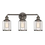 Designers Fountain Anson 3-LIGHT Industrial Bathroom Vanity Satin Copper. Fixed Price $169.63.