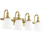 Quorum 5011-4-80 Richmond 27.75" 4-LIGHT Bath Vanity In Aged Brass. Fixed Price $198.00.