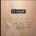 3-LIGHT Modern Brass Vanity Light, Black And Gold Industrial Wall Sconce. Fixed Price $50.00.