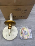 Minka Lavery 1041-701 Westchester Wall Sconce, Farmhouse White/gilded Gold. Fixed Price $33.99.