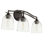 Quorum 3-LIGHT Bathroom Vanity 5027-3-286 Jardin Oiled Bronze. Fixed Price $95.00.