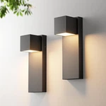 2 Pack 13" Modern Led Wall Lights, Waterproof Sconces For Outdoor Use, Black. Fixed Price $116.99.