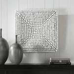 Uttermost Portside 24" Square Matte White Wood Wall Art. Fixed Price $477.60.