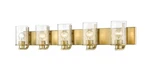 Bellevue ZBF28834 Michell 5 Light 42"W Vanity - Brass. Fixed Price $295.80.