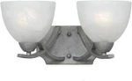 Triarch 33280/2 Value Bathroom Light, Old Silver Nib. Fixed Price $109.99.