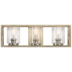 Kichler Moorgate 3 Light Bath, Distressed Antique White - 55065DAW. Fixed Price $324.99.
