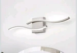 Huoku Modern Bath Vanity Light Nickel 6000K White Dimmable Curvy. Fixed Price $24.99.
