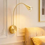 Homefocus Light,wall Lamp,wall Sconces,gold Lamp,bedside Reading Wa.... Fixed Price $87.36.