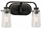 Braelyn - 2 Light Bath Vanity Approved For Damp Locations With Vintage. Fixed Price $194.99.