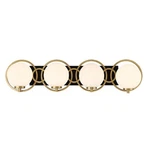Alhambra 4-LIGHT Bathroom Vanity In Matte Black With Warm Brass. Fixed Price $430.00.