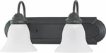 Nuvo 60-3161 Vanity Light Fixture In Mahogany Bronze With Frosted White Glass. Fixed Price $69.99.