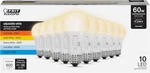 A19 Led Light Bulb, 60W Replacement, Dimmable, Selectable Color Temperatures (27. Fixed Price $60.99.