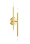 Livex Soho Light Sconce, Satin Brass 46771-12 17". Fixed Price $89.00.