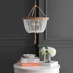 Safavieh Cydney 3 Light 18.5 Inch Pendant White / Natural. Fixed Price $169.29.
