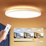 Blnan Dimmable Led Flush Mount Ceiling Light Fixture With Remote Control, 12INCH. Fixed Price $38.95.