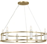 Kichler Rosalind 6 -light 33-IN Diameter Brushed Brass Chandelier, 52490BNB, New. Fixed Price $474.99.