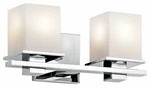 Tully 2 Light Bath Bar 6.5 Inches Tall By 15 Wide-chrome Finish Wall. Fixed Price $264.99.