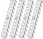 Wireless Under Cabinet Lighting Led Motion Sensor Battery Operated Closet 4PACK. Fixed Price $19.54.