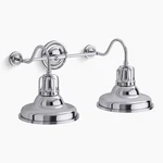 Kohler Hauksbee 2-LIGHT Wall Sconce Polished Chrome K-32286-CPL. Fixed Price $247.45.