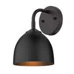 Golden Lighting Zoey 4.75 In. Matte Black Sconce 6956-1W Blk-blk. Fixed Price $39.95.