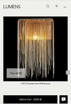 Avenue Lighting Fountain Ave. Wall Sconce Gold From Lumens. Fixed Price $400.00.