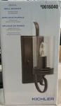 Kichler Diana 1-LIGHT Olde Bronze Wall Sconce With Clear Glass Shade. Fixed Price $49.95.
