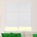 Calyx Interiors Pleated Fabric Window Shade Light Filtering Cordless 46.5. Fixed Price $73.17.