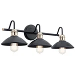 Clyde 3-LIGHT 26" Bathroom Vanity In Black. Fixed Price $249.99.