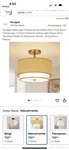 Vexagyle Boho Woven Rattan-style Flush Mount Ceiling Light New Open Box. Fixed Price $39.99.