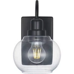 Home Decorators Halyn 1-LIGHT Matte Black Wall Sconce W/ Clear Glass Shade. Fixed Price $18.95.