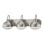 Millennium Lighting 5423-SN Neo-industrial 3-LIGHT Bath Vanity Satin Nickel. Fixed Price $149.95.