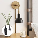 Nathan James Tamlin Wall Light Fixture, Set Of 1, Vintage Brass/matte Black. Fixed Price $111.70.