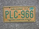 1974 Arizona License Plate Plc 966 Grand Canyon Az Chevrolet Chevy Ford 1973. Fixed Price $39.99.