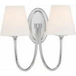 Crystorama JUN-10322-PN Juno Bath Wall Light In Polished Nickel. Fixed Price $250.00.