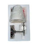 Robert Abbey Wall Lamp Wilshire Polished Nickel Silver Swing Sconce Ivory Shade. Fixed Price $249.99.