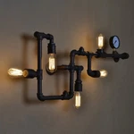 Warehouse 5 Lights Wall Sconce Water Pipe Lighting Metal Lamp Fixture. Fixed Price $139.00.