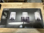 New Bel Air Lighting 22 In. 3-LIGHT Black Vanity Seeded Glass. Fixed Price $34.99.