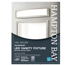 Hampton Bay Woodbury 24.5 In. Matte Black/white Led Vanity Fixture Light Bar New. Fixed Price $49.99.