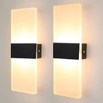 2X Modern Square Led Wall Up Down Lamp Indoor Home Sconce Lighting Fixture. Fixed Price $22.99.