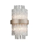 Corbett Lighting Chime Series Silver Leaf W/ Stainless Steel Wall Sconce 204-12. Fixed Price $279.00.