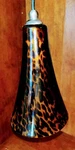 Quorum Glass Pendant Light Fixture Art Tortoise Shell Amber. Fixed Price $50.00.