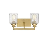 Hampton 2 Light Bathroom Vanity In Warm Brass By Savoy House -. Fixed Price $216.00.