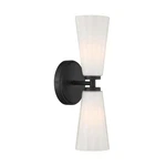 Bellevue SHWS43575 2 Light 15" Tall Bathroom Sconce - Black. Fixed Price $159.80.