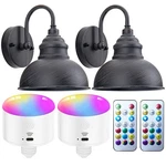 Battery Operated Wall Sconce Set Of 2, Wireless Lights With 10000MAH Dim.... Fixed Price $95.33.