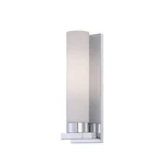 Lite Source LS-16023C/FROST. Wall Sconce Chrome/frost Glass Fluor. Bulb. Fixed Price $75.00.