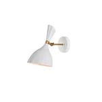 Warehouse Of Tiffany Curved Bowl Metal Shade 1-LIGHT Wall Sconce WM173/1WH. Fixed Price $42.99.