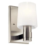 Kichler 55174NI 9" Tall Bathroom Sconce - Nickel. Fixed Price $111.99.