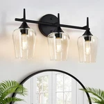 Mokatng 3-LIGHT Bathroom Fixtures, Black Vanity Lights For With. Fixed Price $89.82.