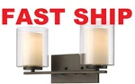 Z-lite 426-2V-OB Willow Light Bathroom Vanity Fixture Old Bronze Fast Ship!!. Fixed Price $70.00.